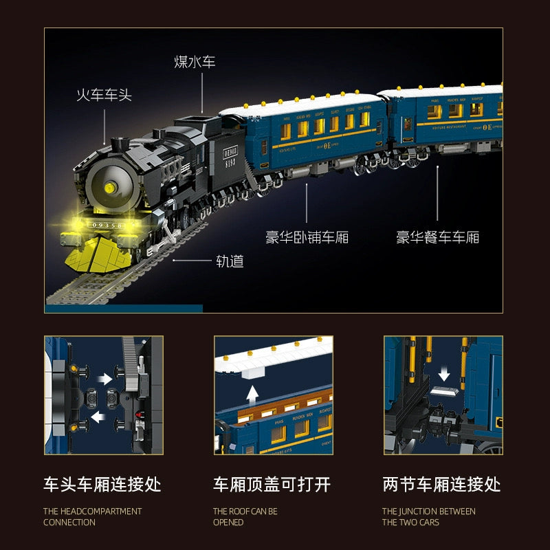 3691 pcs JIESTAR JJ9155 Steam Dongfeng train