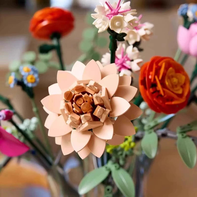 749 pcs Pretty Pink Flower Bouquet