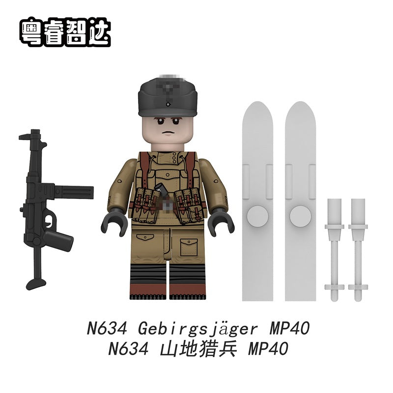 N633-636 Mountain Soldier Minifigures