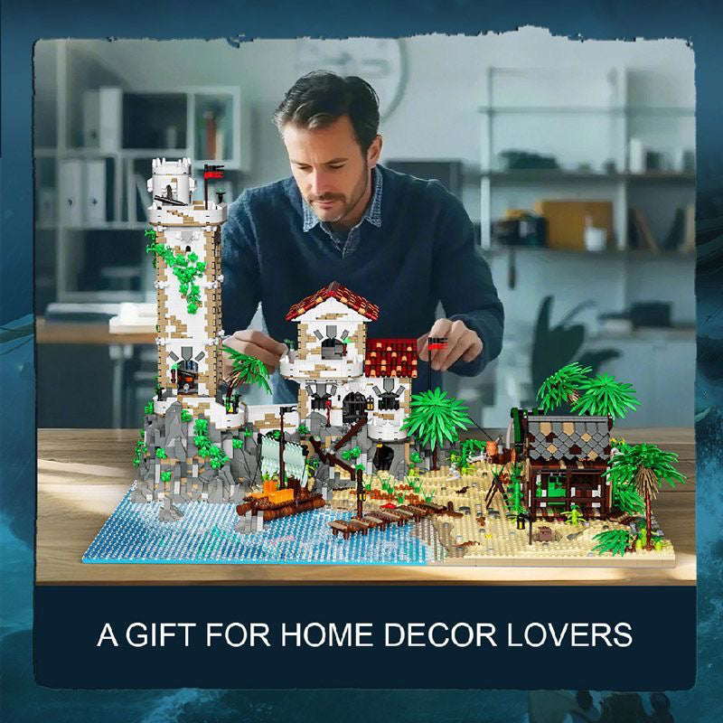 8205+PCS BK 33923 Pirate Harbor Jungle Castle