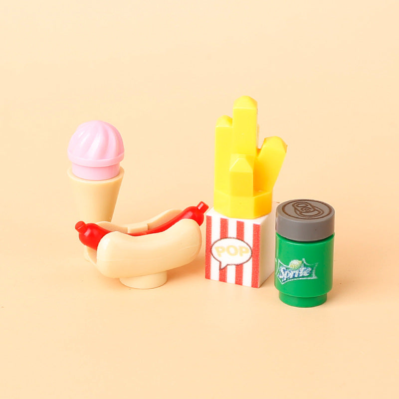 Hamburger French fries Ice cream Drinks Figure accessories – Joy