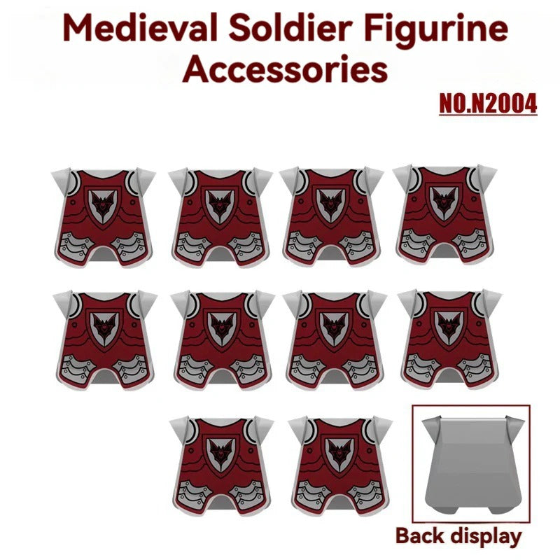 10pcs N2001-N2006  Medieval Soldier Minifigure Accessories