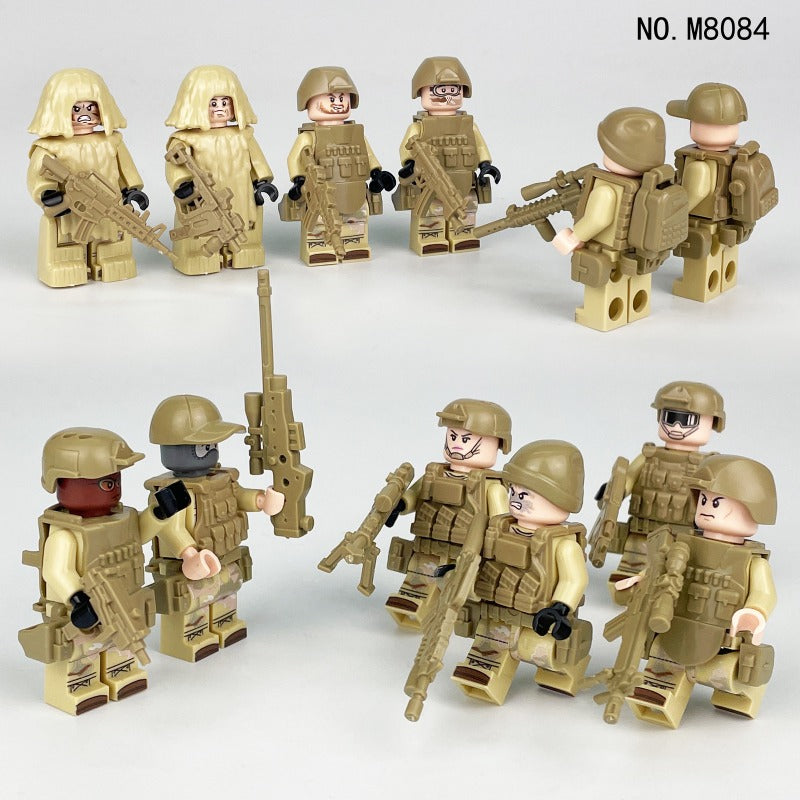 M8019 M8019-1 M8085 M8084 Special Police of Counter-Terrorism Force Minifigures