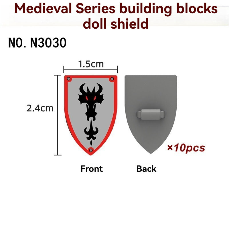 N3025-3030 Medieval Castle Shield Minifigures accessory