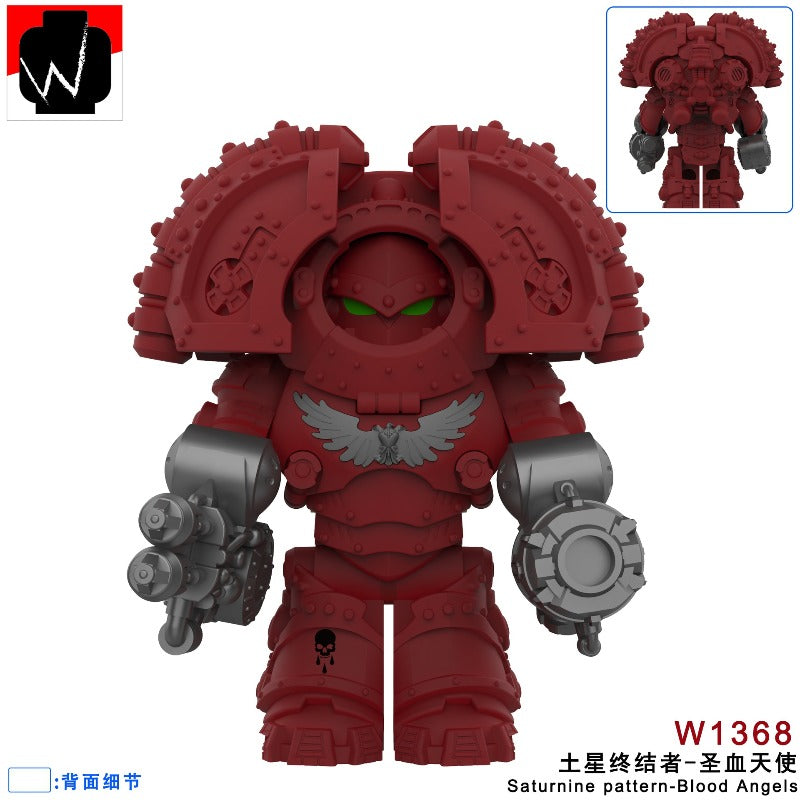W1365-1372 Warhammer Saturn Terminator Extreme Warrior Minifigures