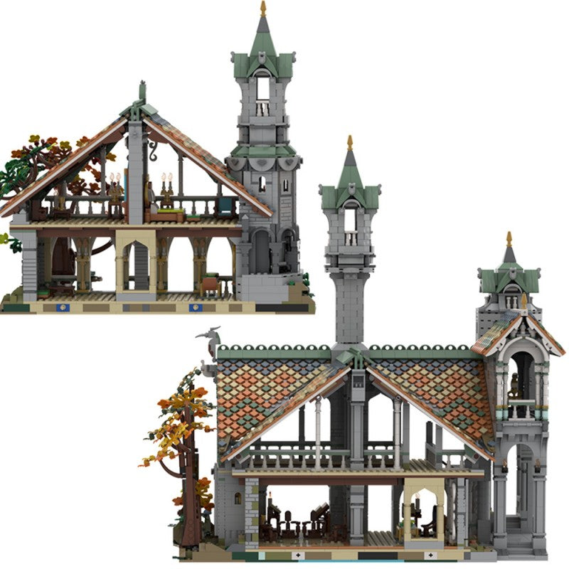 (Gobricks version) 6313pcs MOC-149444 10316 Rivendell Extension
