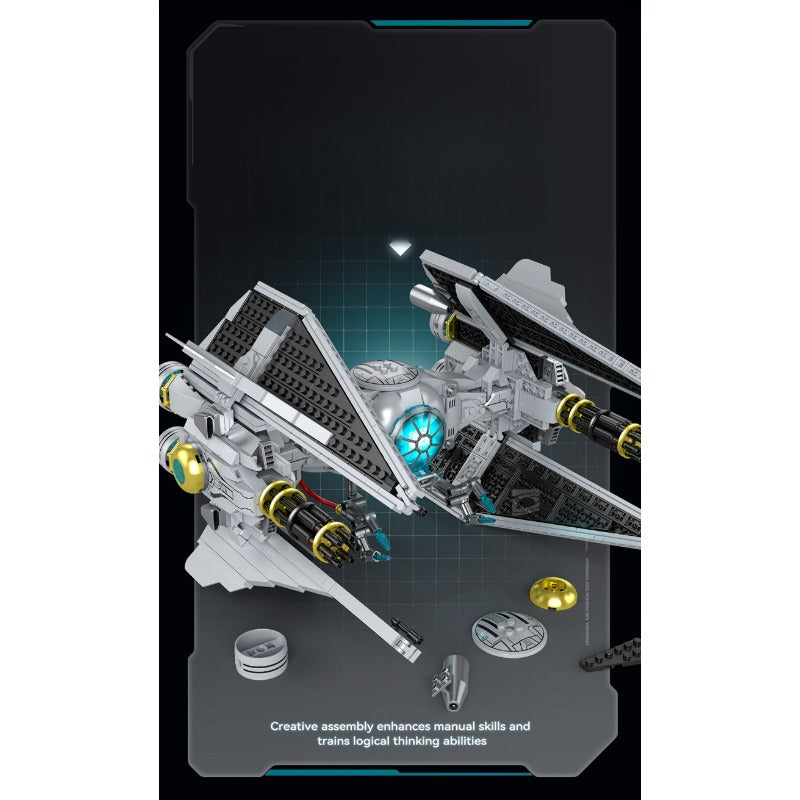 1109pcs ZAPE 98001 Stellar Interceptor