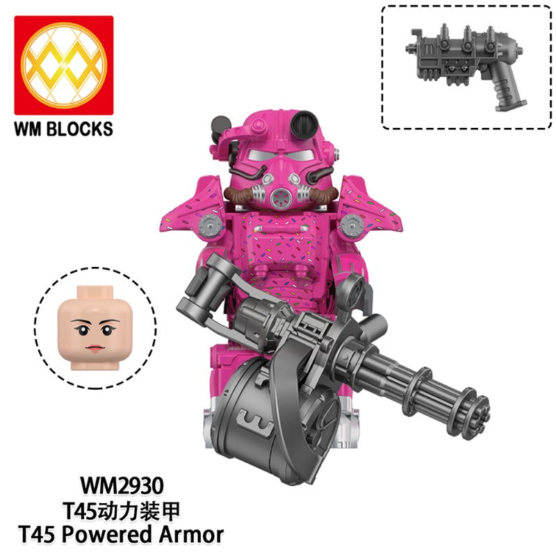 NAKED ARMOR /TYPE M-10B(Silver Roseメンバー) WM6209 Game Radiation T-45 Power Armor Minifigures – Joy Bricks