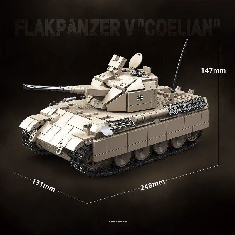 1389 pcs QUANGUAN 100303 Flakpanzer V 'Corlian'
