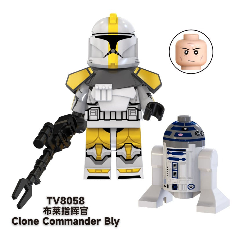 TV6108 Star Wars Series Fox Gamble Commander Clone Minifigures