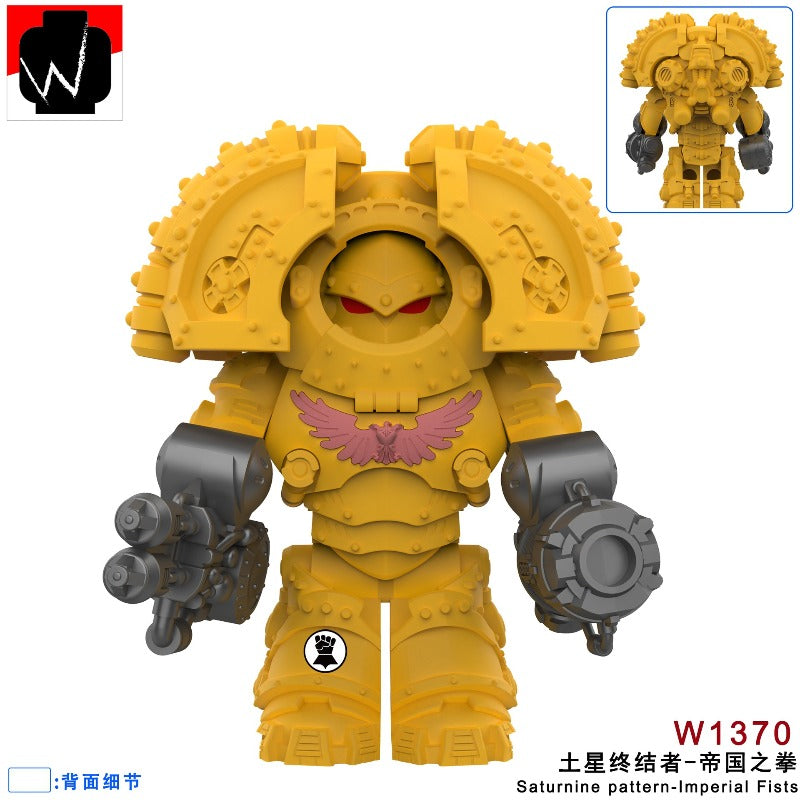 WARHAMMER 2種 W1365-1372 Warhammer Saturn Terminator Extreme Warrior Minifigures