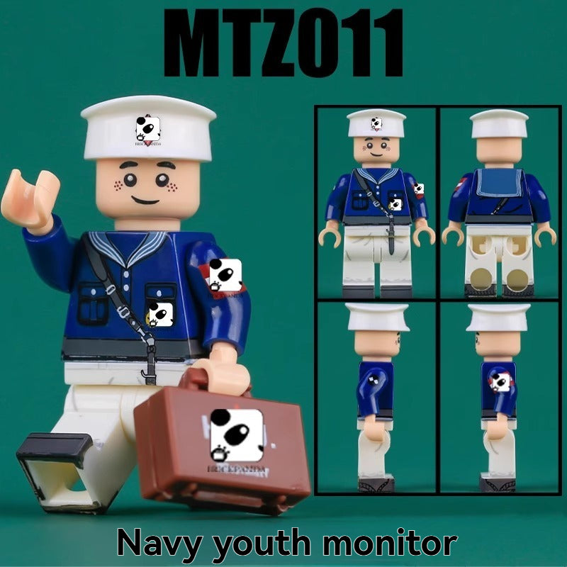 MTZ008-011 World War II Navy Young Soldiers, Militia Maiden Minifigures