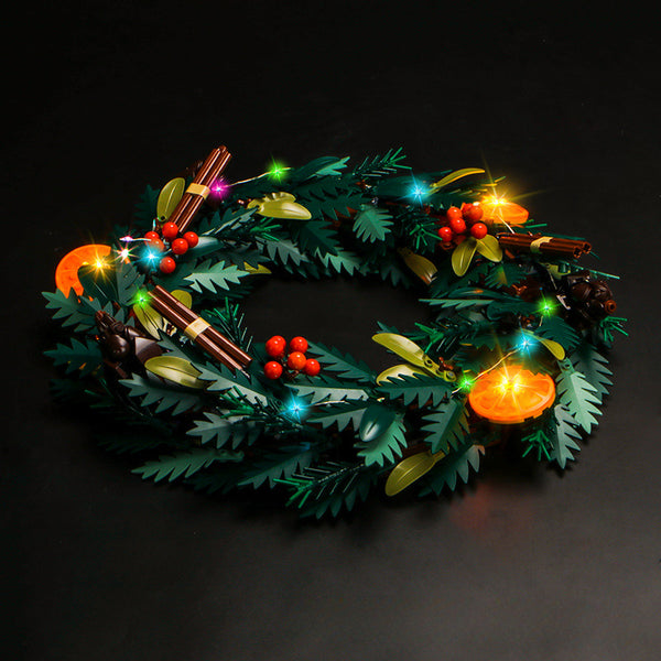 1194 pcs Christmas wreath – Joy Bricks