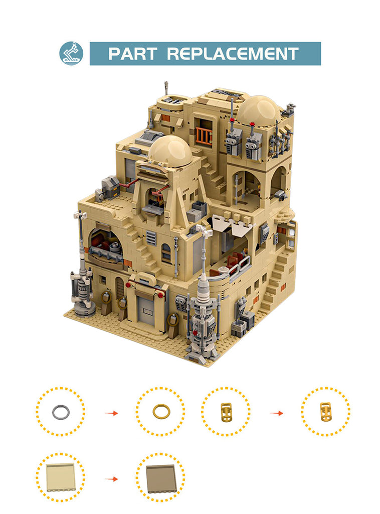 2478PCS MOC-183202;Star Wars(Mos Eisley Cantina)