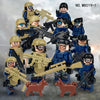 M8019 M8019-1 M8085 M8084 Special Police of Counter-Terrorism Force Minifigures