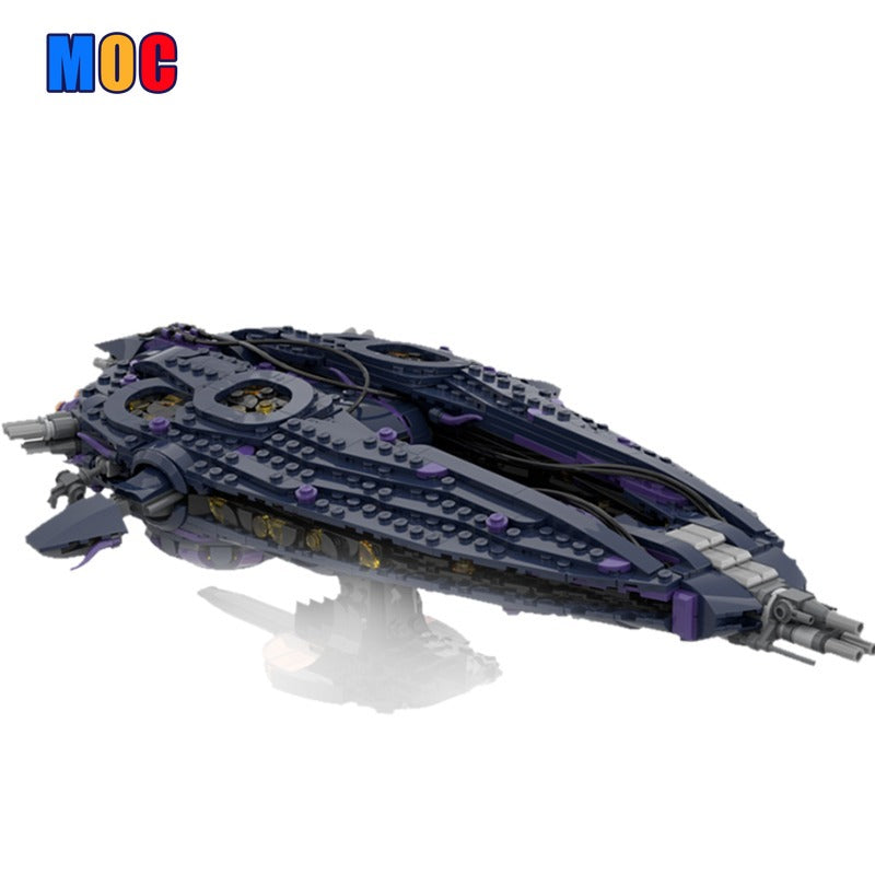 (Gobricks version) 1322PCS MOC-179892 Stargate Wraith Hive Ship