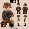 MTZ015-018 WWII Autumn Camouflage German Soldier Minifigures