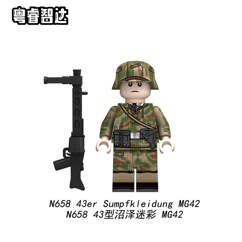 N657-660 German Air Force 43 Swamp Camouflage Minifigures – Joy Bricks