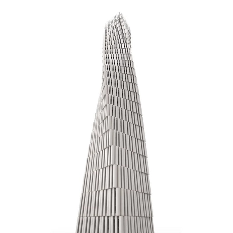 1031PCS MOC-152436 Cayan Tower (Infinity Tower) Dubai 1:800
