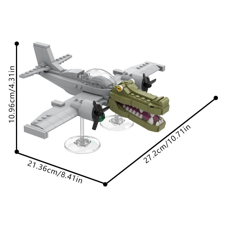 (Gobricks version)216pcs MOC AI Brain Decaying Animals-Crocodile