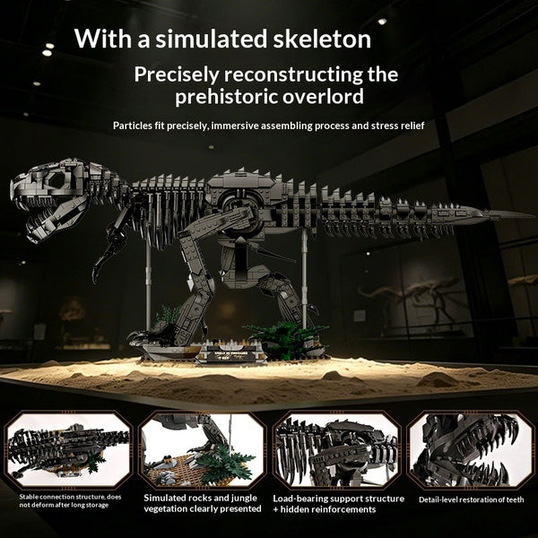 1876pcs KQIBOXXR Dark Tyrannosaurus Rex – Joy Bricks