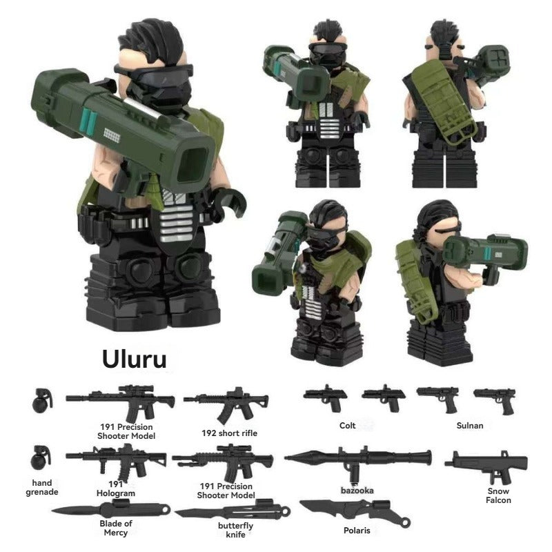 YZ00116B- YZ00127B Operation Delta Force (with black weapon