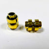 4pcs Chrome Engine Exhaust Pipe Building Blocks Parts