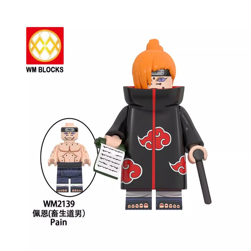 NARUTO セット Naruto Shippuden Pajamas BN Figure Q Series Bandai 3-Inch
