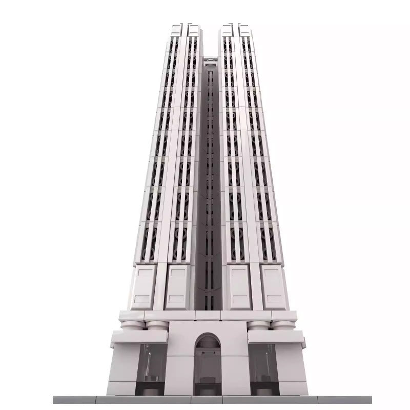 1307pcs MOC-198207 Equitable Building 1:800