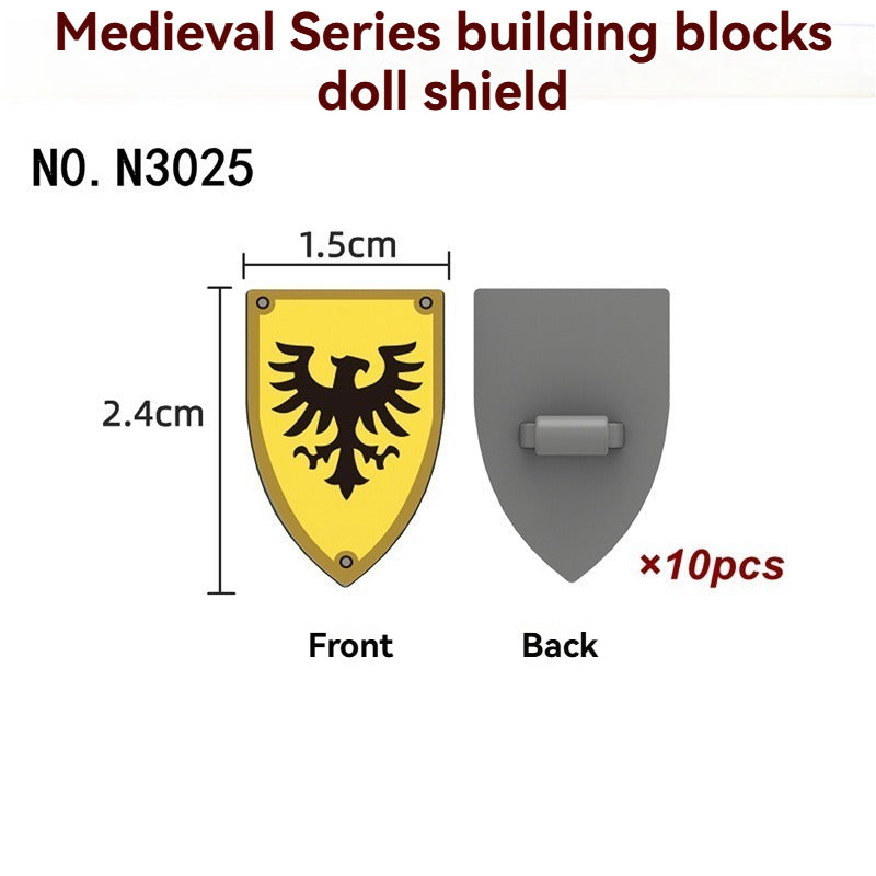 N3025-3030 Medieval Castle Shield Minifigures accessory