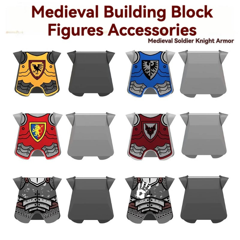10pcs N2001-N2006  Medieval Soldier Minifigure Accessories