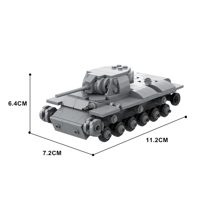 (Gobricks version)MOC-141990 LEGO WW2 KV-1 Soviet Heavy Tank