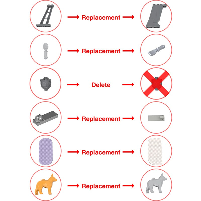(Gobricks version) 1996PCS MOC-180677 Red Rocket Modular Gas Station from Fallout