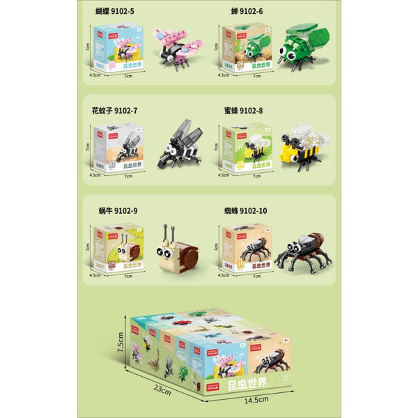 318PCS 9102 Insect World 10in1 – Joy Bricks