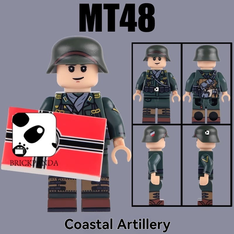 MT48-MT51 World War II Maritime War German Character Minifigures