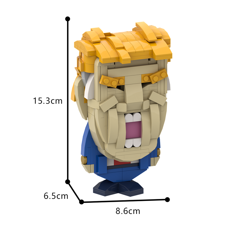 (Gobricks version)  349pcs MOC Trump Bighead Version