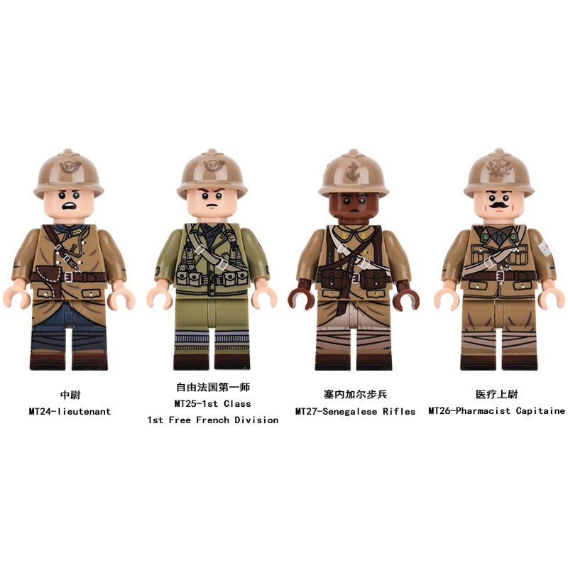 MT24-27 French soldiers in World War II Minifigures