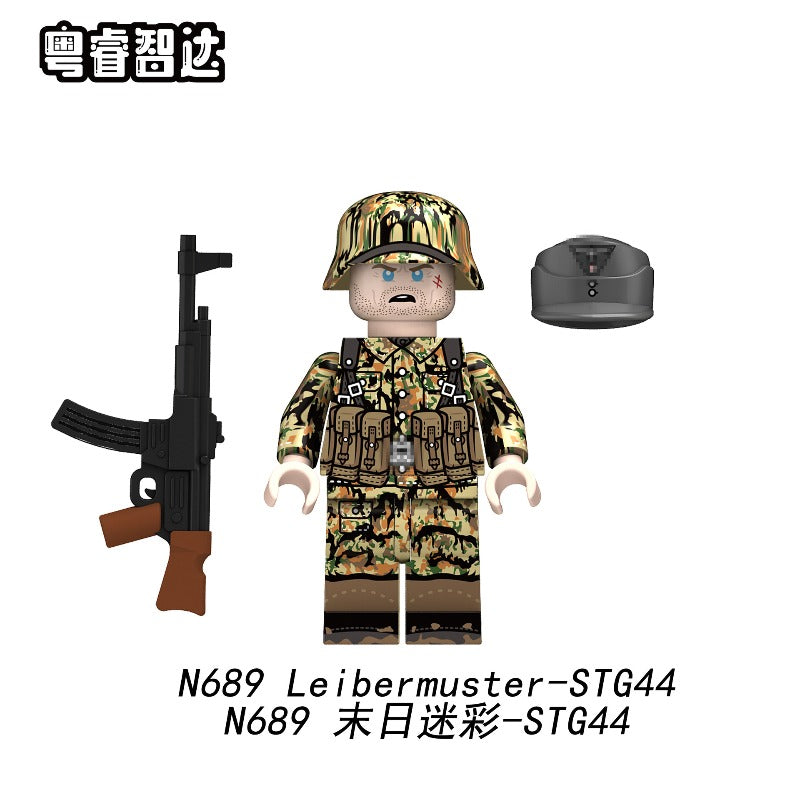 N689-691 World War II Doomsday Camouflage Soldiers Minifigures