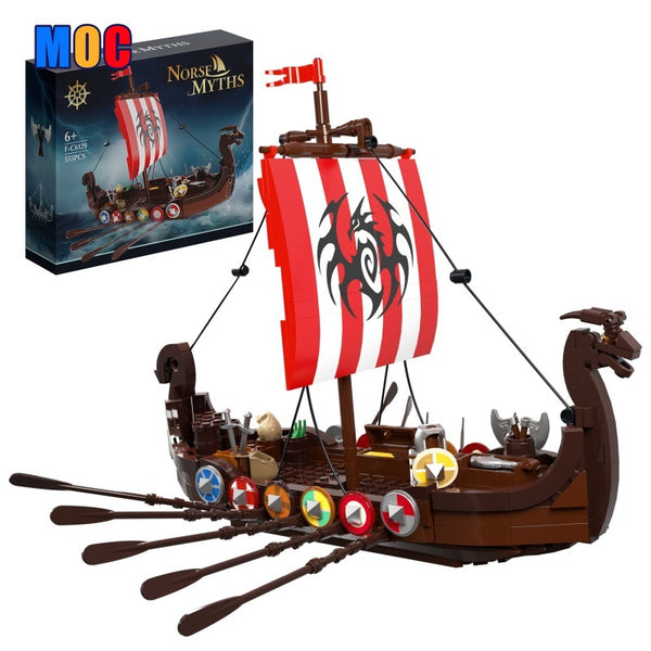 454pcs MOC-58275 Viking Longship – Joy Bricks