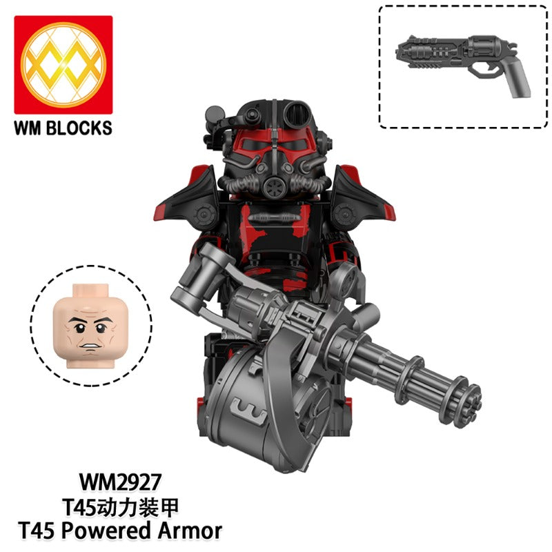 WM6209 Game Radiation T-45 Power Armor Minifigures – Joy Bricks