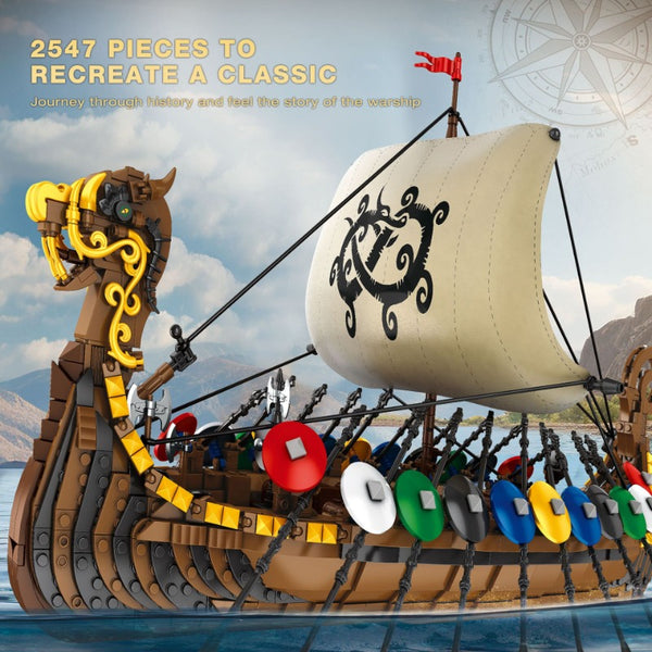 2547pcs Reobrix 66101 Viking longshi – Joy Bricks