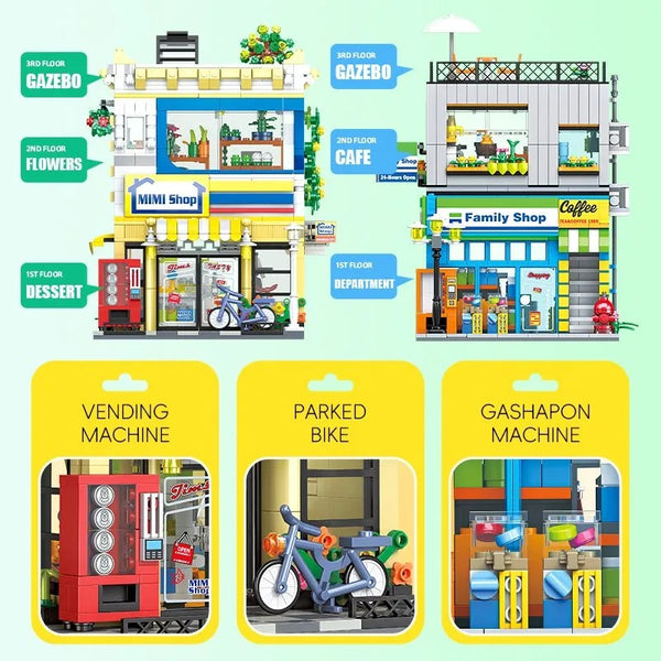 JIESTAR 89116 89117 Mini Shop & Family Shop – Joy Bricks