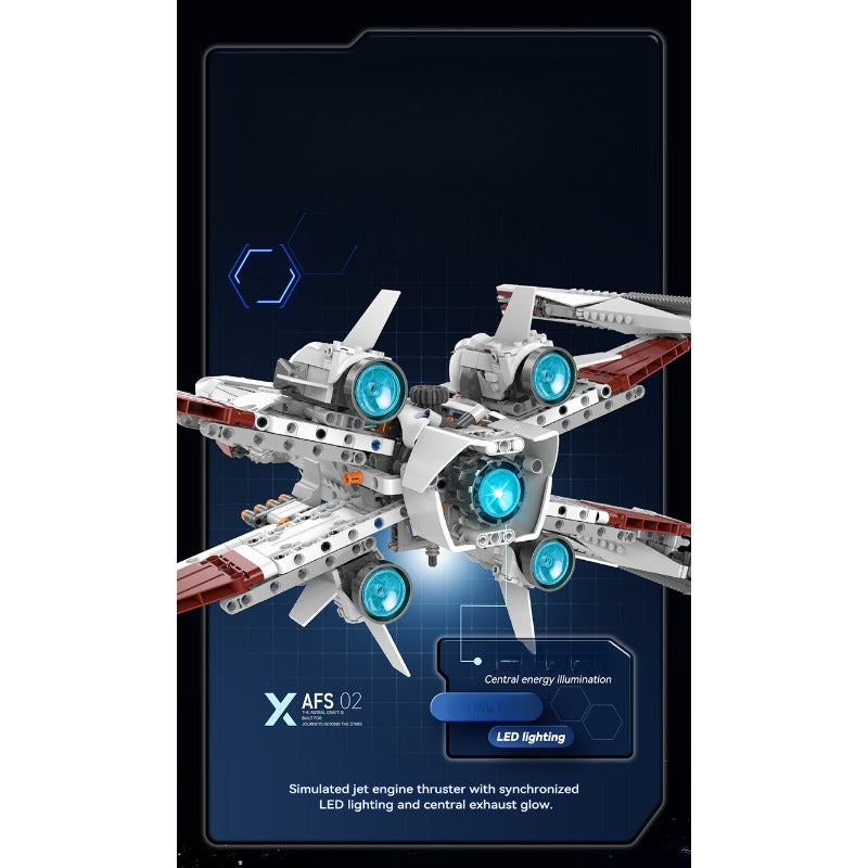 1109pcs ZAPE 98003 X-Fighter