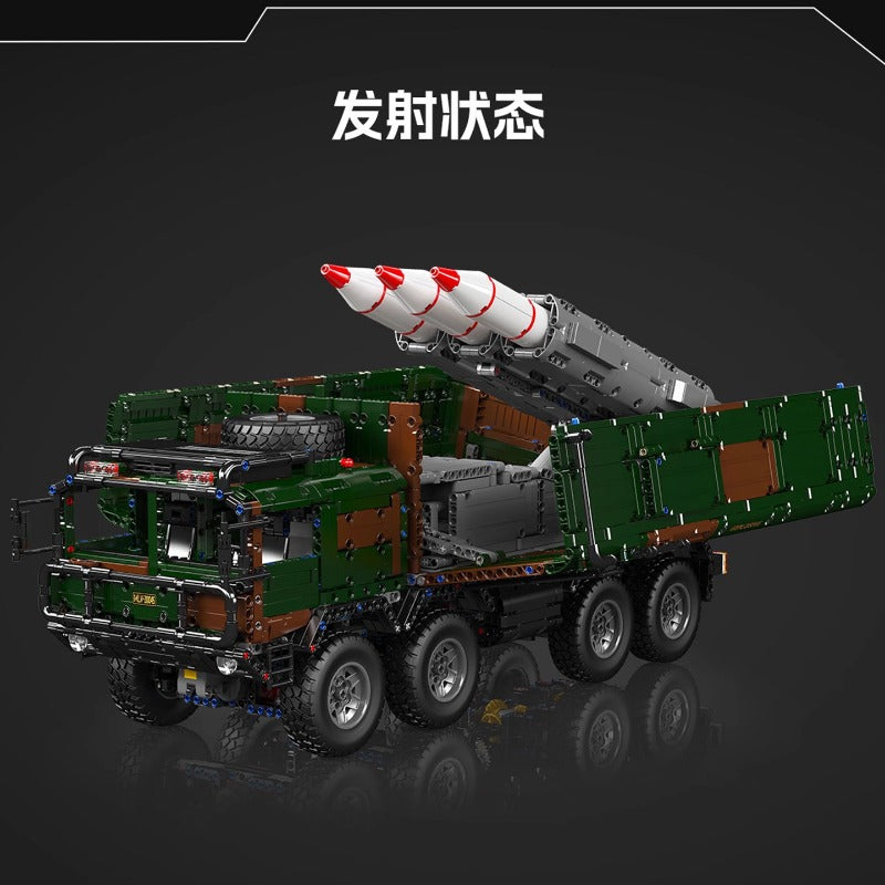 3594pcs Mouldking 20045 8x4 Box-type Missile Launcher Vehicle Dynamic version
