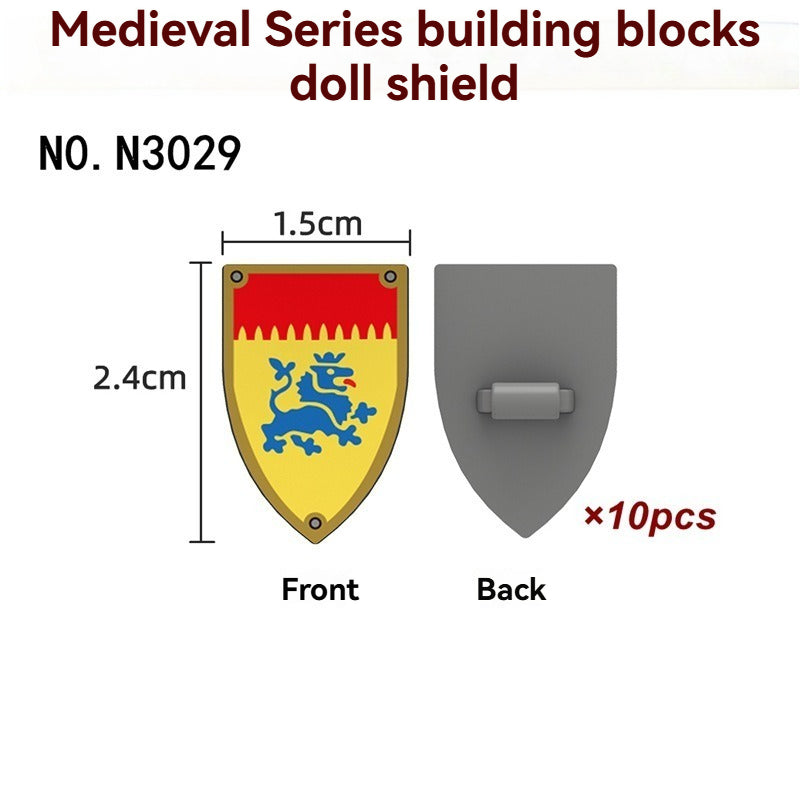 N3025-3030 Medieval Castle Shield Minifigures accessory