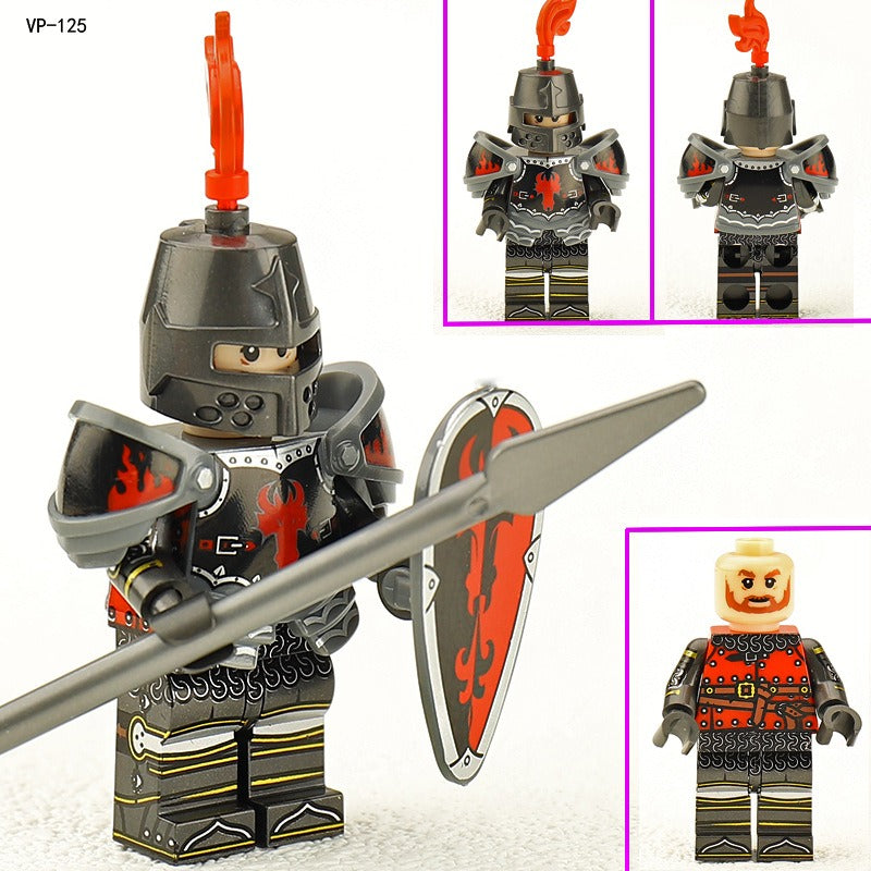 VP18 VP124-VP129 Medieval Lion King Castle Series Knight Minifigures