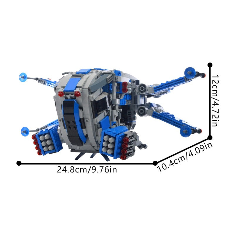 (Gobricks version) 1020pcs MOC-214719 501st Legion X Wing Dropship