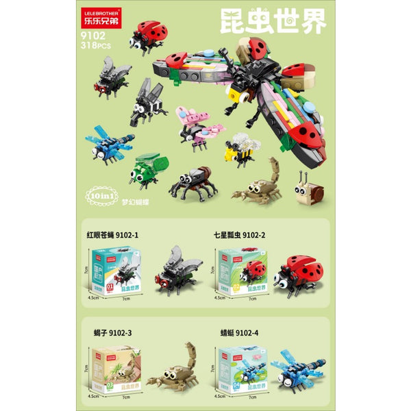 318PCS 9102 Insect World 10in1 – Joy Bricks