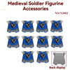 10pcs N2001-N2006  Medieval Soldier Minifigure Accessories