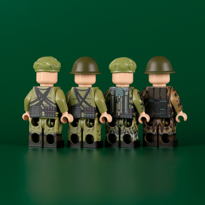 MTUV028-031 Southern Xinjiang Guardians frontier guard Minifigures
